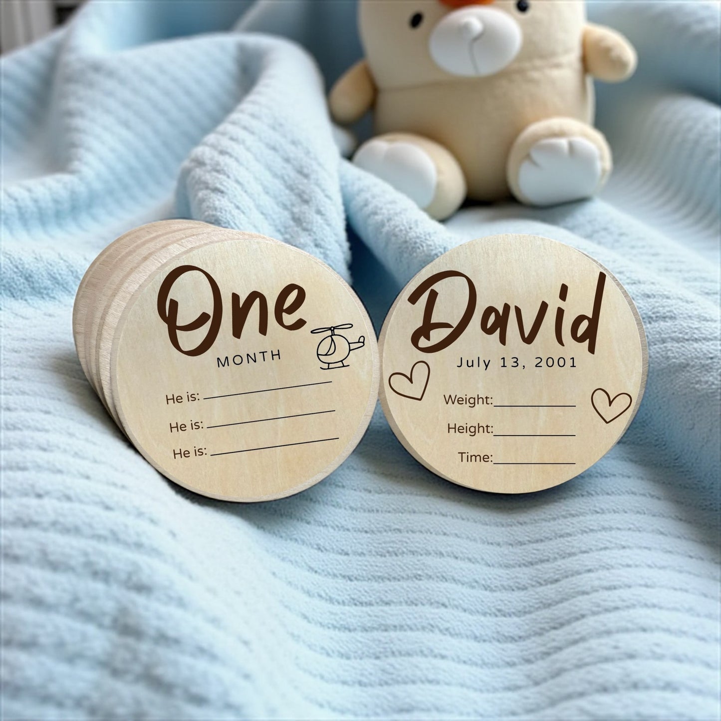 Baby Boy Milestone Keepsake Discs