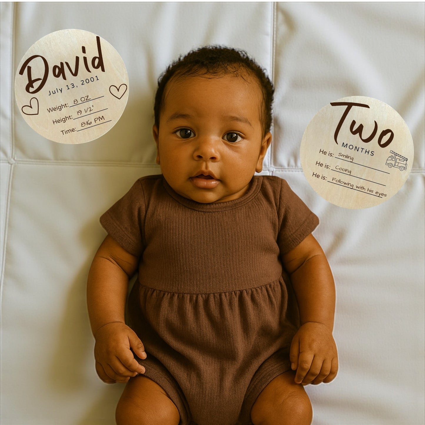 Baby Boy Milestone Keepsake Discs