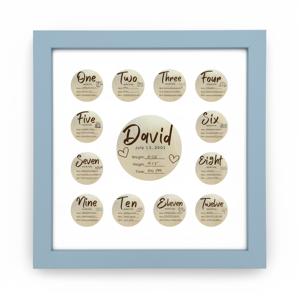 Baby Boy Milestone Keepsake Discs